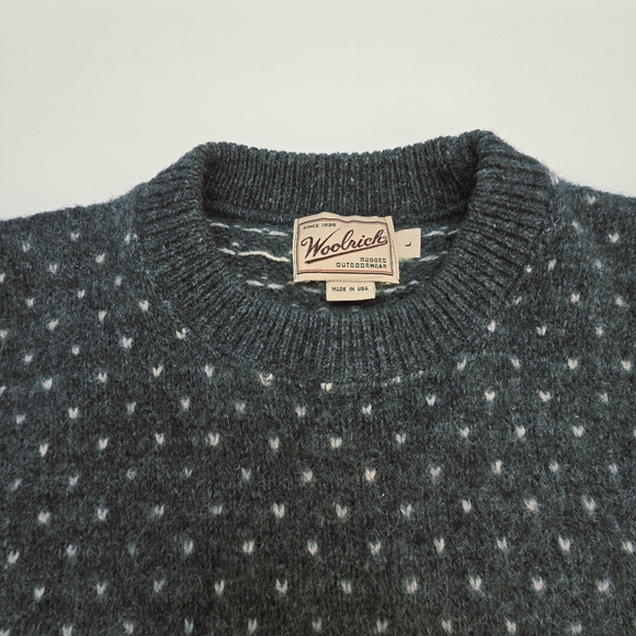 Woolrich Men's Pullover Sweater Large 85% Wool Made In USA - Picture 7 of 14
